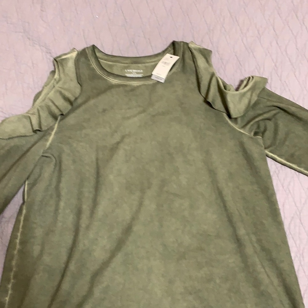 Lane Bryant cold shoulder sweater